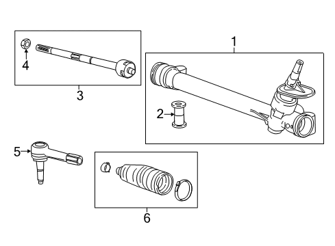 2020 Chevrolet Bolt EV Steering Column & Wheel, Steering Gear & Linkage Rod Asm-Steering Linkage Outer Tie Diagram for 42353793