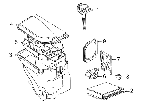 2004 BMW X5 Ignition System Spark Plugs Diagram for 12120037607