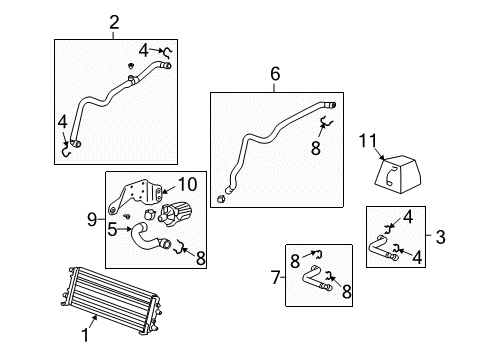 2009 Chevrolet Corvette Intercooler Pump Asm-Charging Air Cooler Coolant Diagram for 15870574