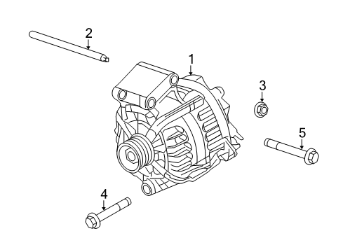 2011 Ford Fiesta Alternator Alternator Diagram for AE8Z-10346-A