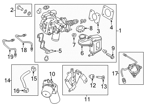 2018 Kia Optima Dash Panel Components Bracket Assembly Diagram for 58560-4U501