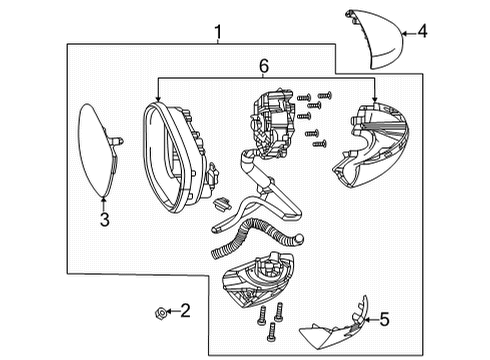 2022 Honda Civic Outside Mirrors MIRROR SET, L Diagram for 76258-T20-A21