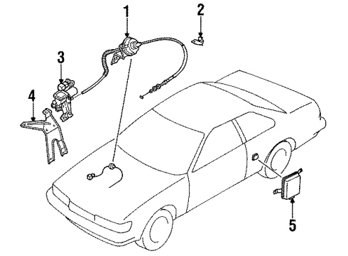 1991 Infiniti M30 Cruise Control System Unit Assembly-SERVO Diagram for 18910-F6610