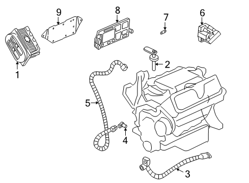 2002 Buick Century Ignition System Harness Diagram for 15301408