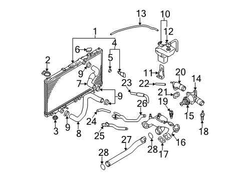 2002 Mitsubishi Eclipse Powertrain Control Sensor-Knock Diagram for MD159216