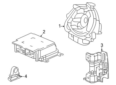 2022 Honda Civic Air Bag Components SENSOR, FR- CRASH Diagram for 77930-T20-B12