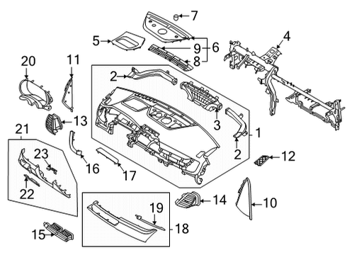 2021 Kia Seltos Instrument Panel Bolt-Washer Assembly Diagram for 1198308883