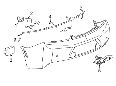 2016 Chevrolet Camaro Parking Aid Module Diagram for 84013511