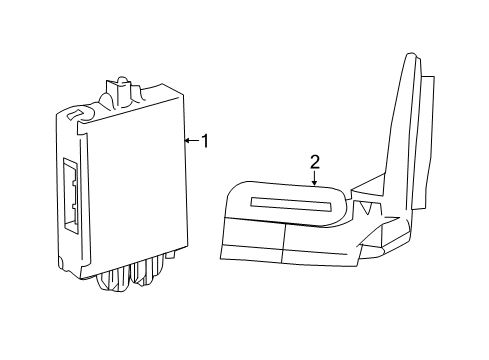 2018 Toyota Tacoma Anti-Theft Components Horn Diagram for 86560-04010