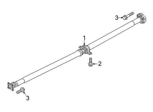 2022 Hyundai Santa Cruz Drive Shaft - Rear SHAFT ASSY-PROPELLER Diagram for 49300-K5000