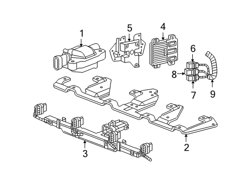 2008 Chevrolet Corvette Ignition System Harness Asm-Engine Wiring Diagram for 25908594