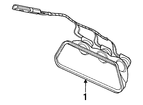 2001 Ford Windstar High Mount Lamps High Mount Lamp Diagram for YF2Z-13A613-AA