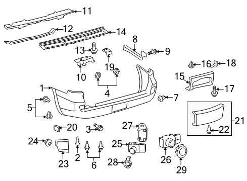 2008 Lexus LX570 Parking Aid Sensor, Ultrasonic, NO.1 Diagram for 89341-33160-D3