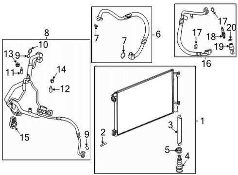 2020 Buick Encore GX A/C Condenser, Compressor & Lines Dehydrator Plug Diagram for 42589961