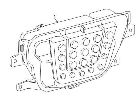 2022 Toyota GR Supra Backup Lamps Back Up Lamp Assembly Diagram for 81480-WAA02