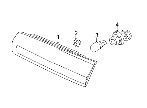 2012 Lincoln MKZ Bulbs Back Up Lamp Diagram for 9H6Z-13404-B