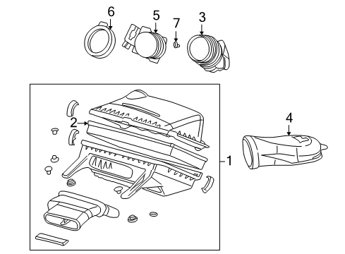 1996 GMC Savana 2500 Filters Cleaner Asm, Air Diagram for 19201275