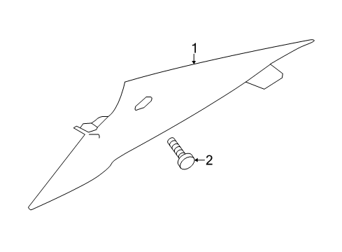 2016 Kia Cadenza Interior Trim - Quarter Panels Bolt-Washer Assembly Diagram for 11251-06166