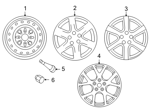 2005 Nissan Altima Wheels Aluminum Wheel Diagram for 40300-ZB100
