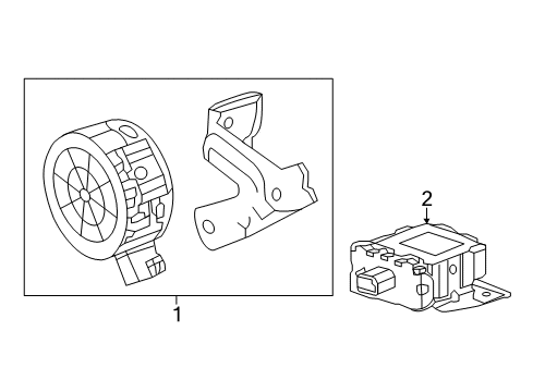 2017 Chevrolet Bolt EV Electrical Components Pedestrian Speaker Diagram for 42343566