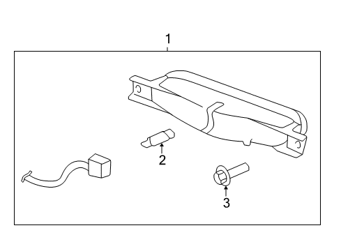 2003 Chrysler Concorde High Mount Lamps Lamp-High Mounted Stop Diagram for 4780179AD