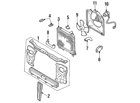 1989 Ford Festiva Filters Element Diagram for E9BZ-9601-A