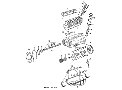 1989 Chevrolet G10 Engine Mounting Support-Transmission Diagram for 14054603