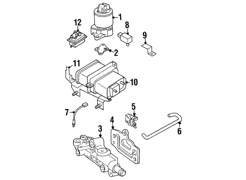 2002 Isuzu Rodeo Powertrain Control Sensor, Crankshaft Position Diagram for 8-97258-523-0