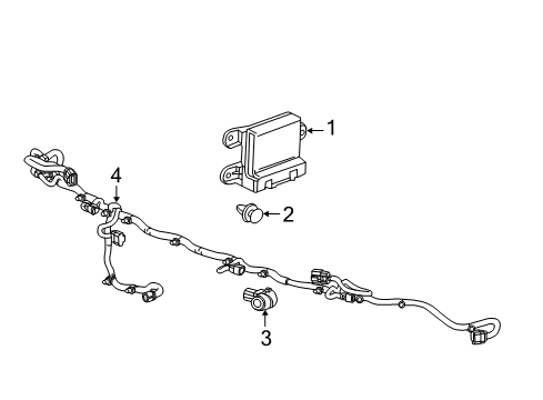 2018 Cadillac XTS Electrical Components Module Diagram for 84243364