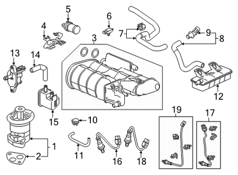 2022 Acura MDX Emission Components TUBE ASSY., DRAIN Diagram for 17743-TYA-A02