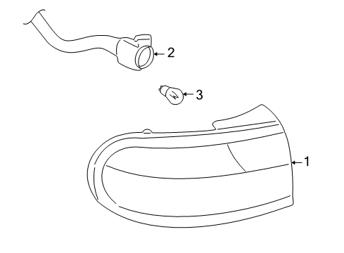 1997 Chevrolet Malibu Tail Lamps Circuit Board Diagram for 15894728