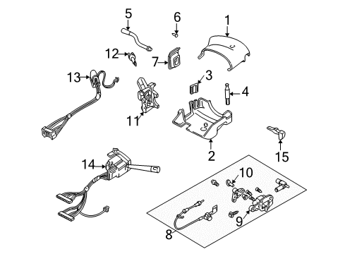 2003 Chevrolet Venture Switches Rear Window Wiper & Washer & Multifunction Switch Assembly (Ch Diagram for 10409289