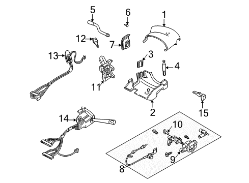 2003 Chevrolet Venture Switches Rear Window Wiper & Washer & Multifunction Switch Assembly (Chevrolet Diagram for 10409296