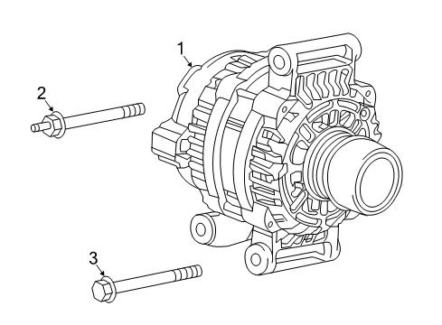 2016 Chevrolet Spark Alternator Alternator Diagram for 42527306
