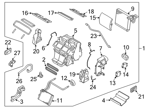 2006 Infiniti G35 Air Conditioner Hose-Flexible, Low Diagram for 92480-AM600