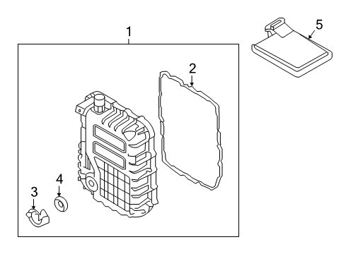 2016 Hyundai Tucson Case & Related Parts Gasket Diagram for 4528426100