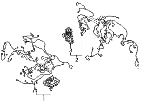 2016 Kia Soul Wiring Harness Wiring Assembly-Main Diagram for 91156B2480