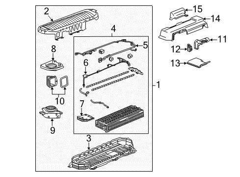 2011 GMC Sierra 1500 Electrical Components Negative Cable Cover Diagram for 25817047