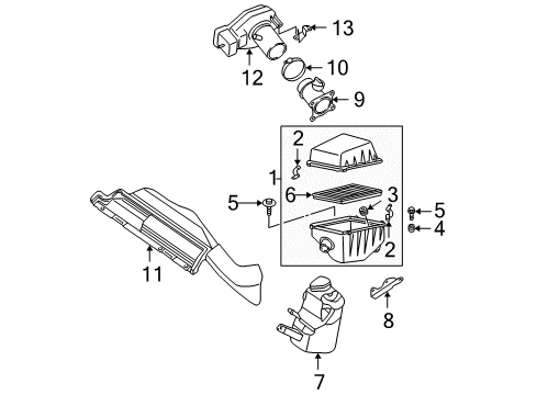 2005 Nissan Altima Powertrain Control Engine Control Module Diagram for 23710-9J582