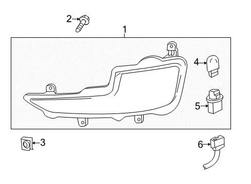 2011 Chevrolet Volt Bulbs Socket Diagram for 20895120