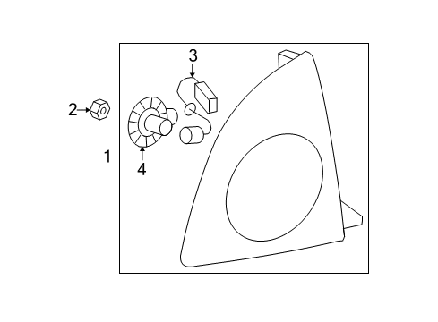 2010 Chevrolet Malibu Tail Lamps Led Unit Diagram for 25874489