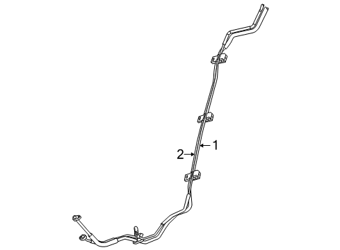2010 Ford Flex Rear A/C Lines Liquid Line Diagram for AA8Z-19835-A