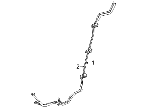 2009 Ford Flex Air Conditioner Liquid Line Diagram for 8A8Z-19835-C