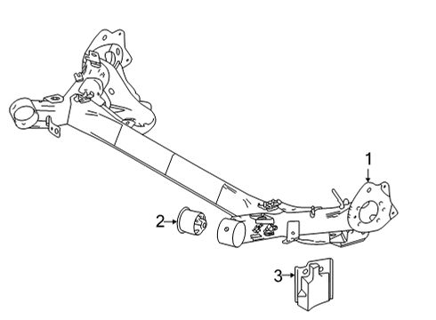 2016 Toyota Mirai Rear Suspension Damper Diagram for 4872B-62010