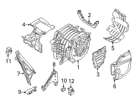 2020 BMW i3 Electrical Components Stabilizer Link Diagram for 22116793362