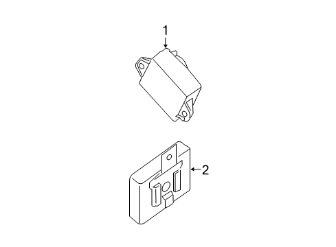 2012 Nissan Armada Parking Aid CONTROLASSY-SONAR Diagram for 28532-ZZ50A