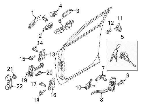 2019 Kia Sorento Front Door Power Window Assist Switch Assembly Diagram for 93575C6120AWI