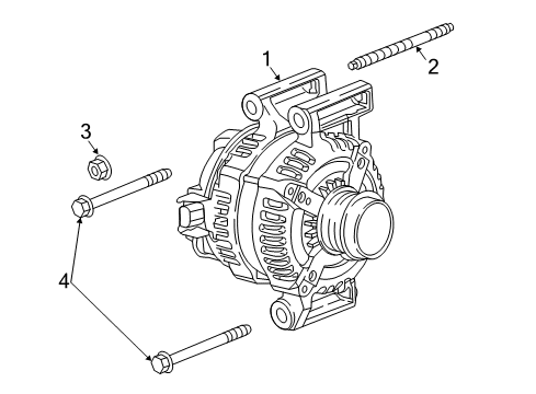 2017 Buick Envision Alternator Alternator Diagram for 23286558