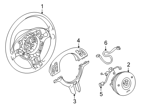 2003 BMW 325Ci Steering Column & Wheel, Steering Gear & Linkage Cover Diagram for 32306756514