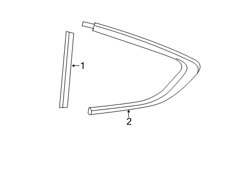 2011 BMW 535i GT xDrive Exterior Trim - Quarter Panel Cover, Side Window, Left Diagram for 51357196417